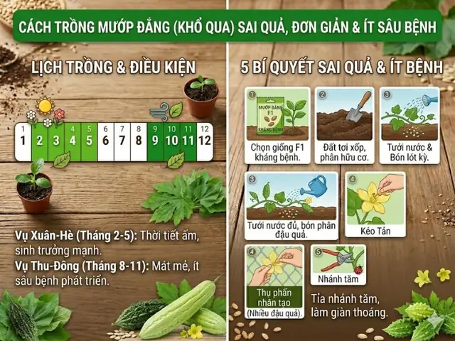 Cách Trồng Mướp Đắng Sai Quả, Thơm Ngon Tại Nhà Từ A-Z